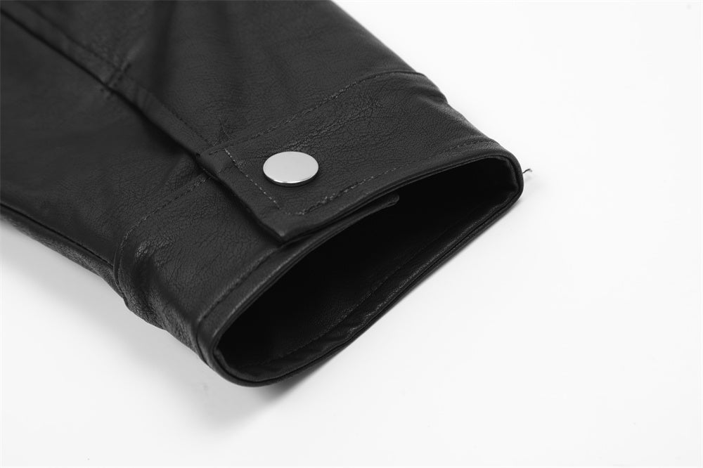 Men's Punk PU Leather Motorcycle Jacket