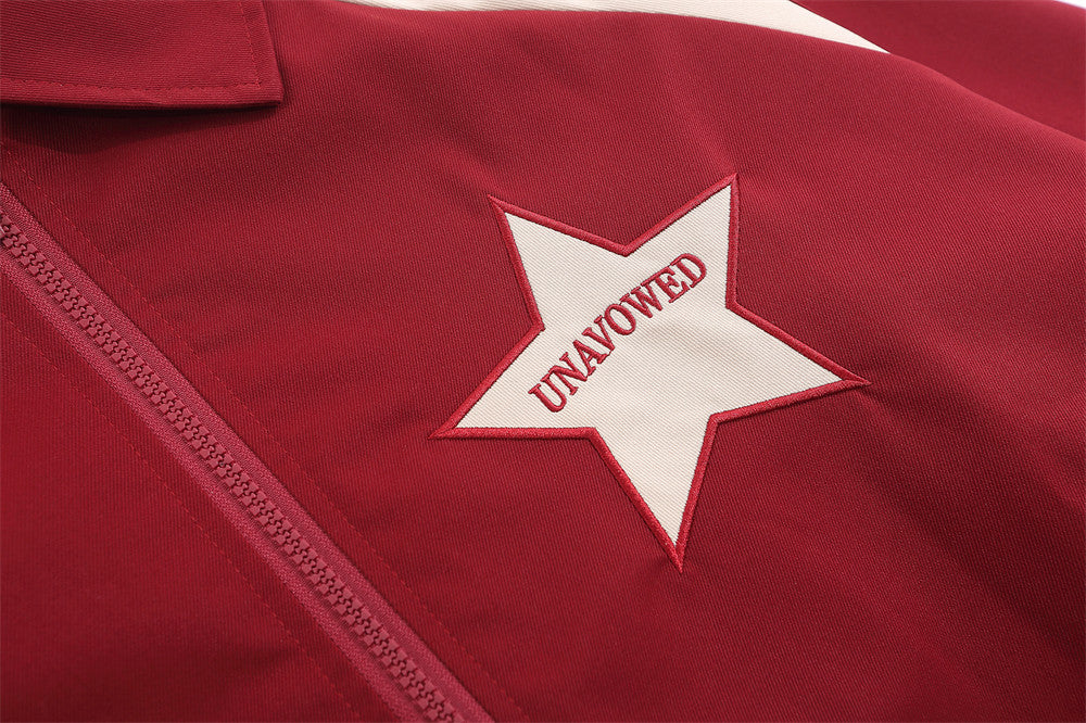 Men's Spring And Autumn Sports Loose Casual Polo Collar Pilot Baseball Uniform Fashion