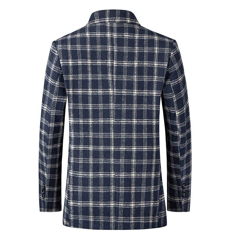 Men's Suit Jacket Single-row Two-button Casual Slim-fitting Suit Top