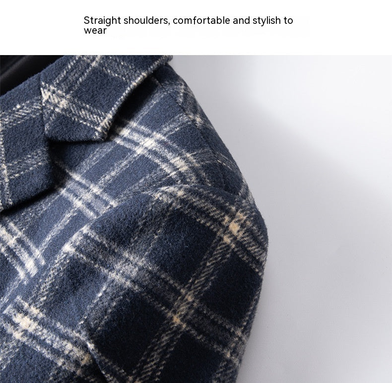 Men's Suit Jacket Single-row Two-button Casual Slim-fitting Suit Top