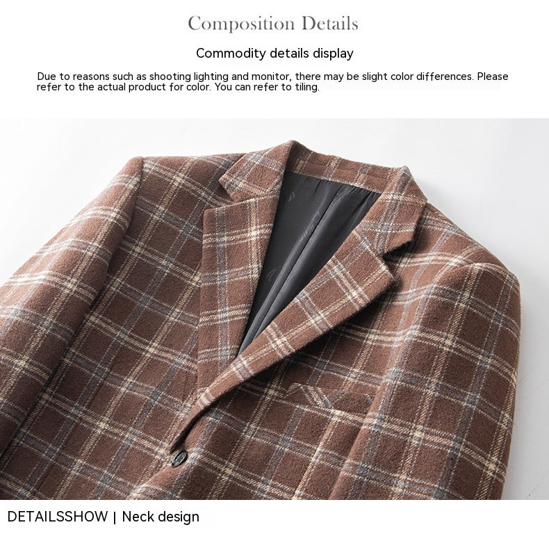 Men's Suit Jacket Single-row Two-button Casual Slim-fitting Suit Top
