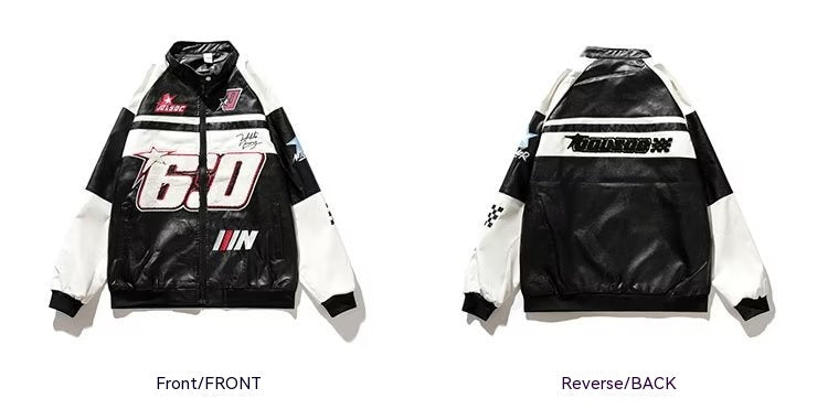 Youth Fashion Loose Lapels Baseball Uniform Jacket