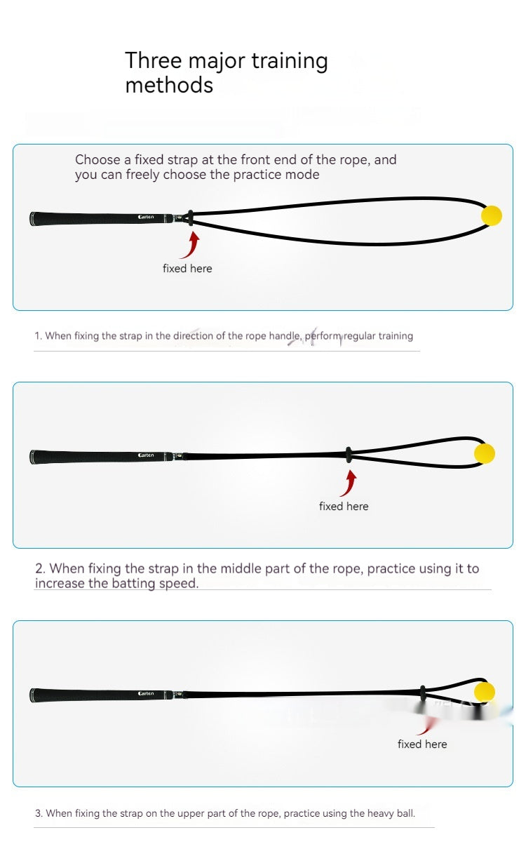 Physical Correction Action Practice Rope Trainer Auxiliary Training Rope Golf Swing