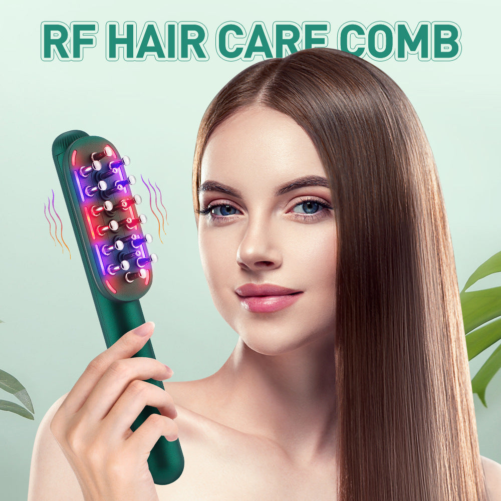 Electric Massage Comb Micro Current Red Blue Light Scalp Import Massage Instrument