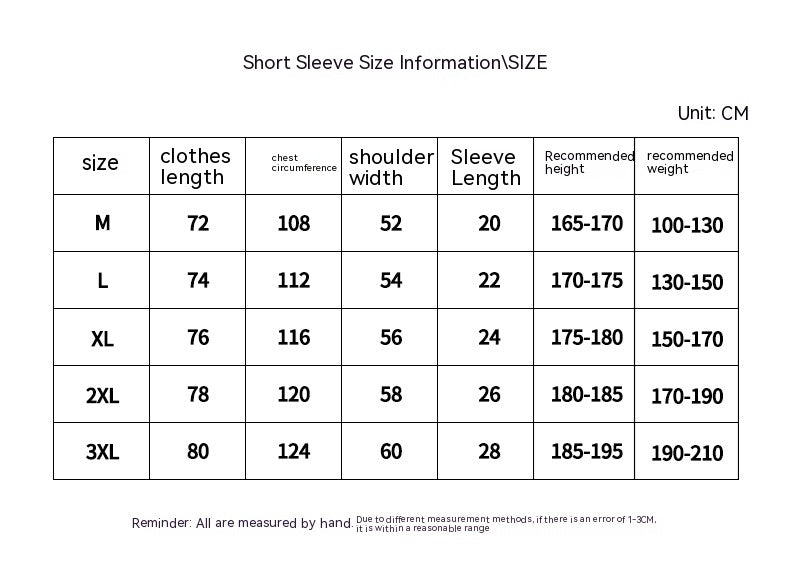 Original Letter Printed Heavy Cotton Short-sleeved T-shirt