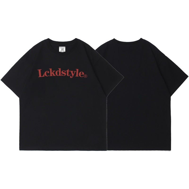 Original Letter Printed Heavy Cotton Short-sleeved T-shirt