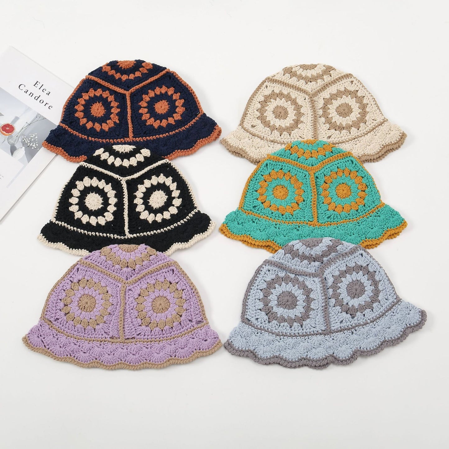 Knitted Fisherman Sun Protection Hat Sun Hat Outdoor UV-proof