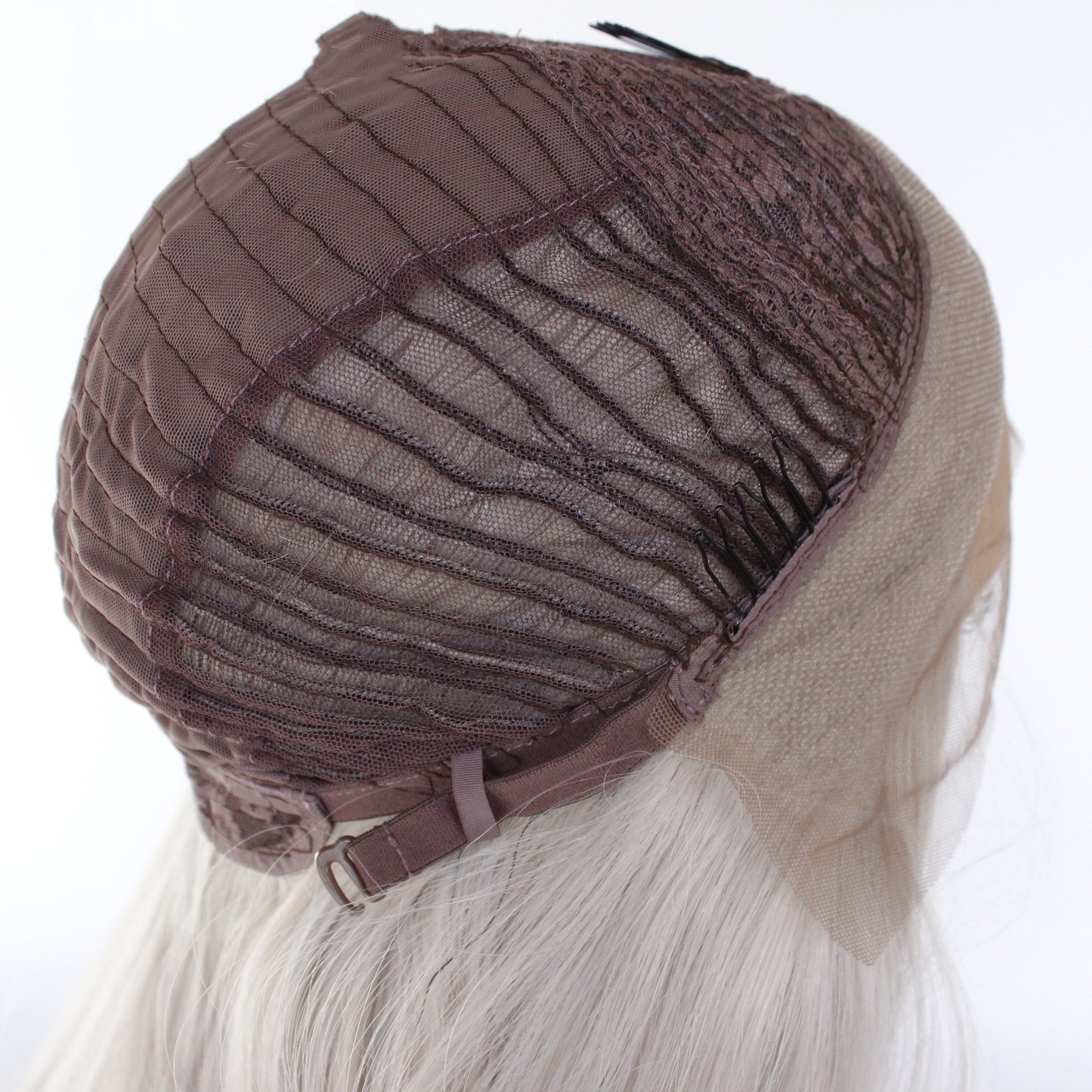 Front Lace Full Top Wig Head Cover Fashion Middle Point
