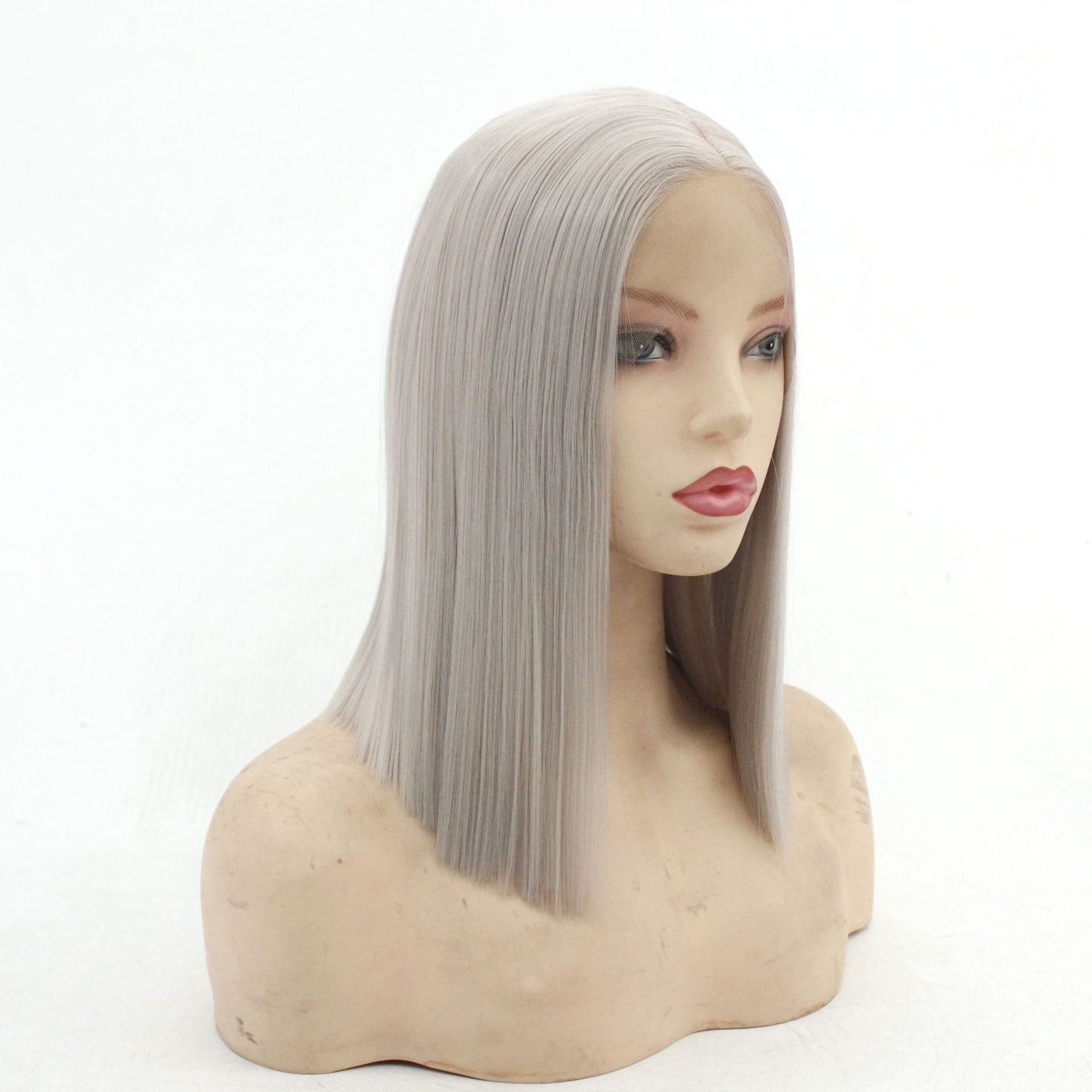Front Lace Full Top Wig Head Cover Fashion Middle Point
