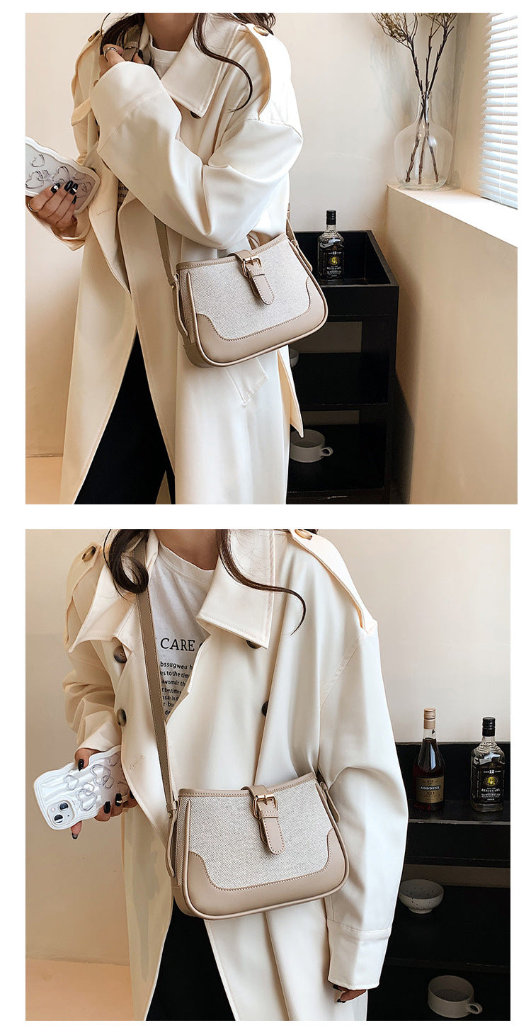 Texture Shoulder Cross Square Crossbody Bag