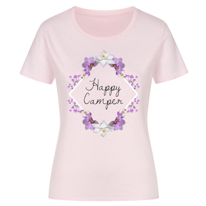 European And American Digital Printing Casual Round Neck Short Sleeves