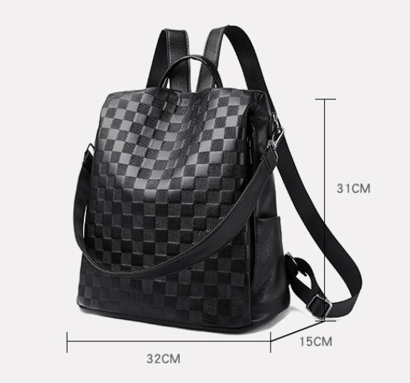 All-matching Women's Soft Leather Backpack Bag