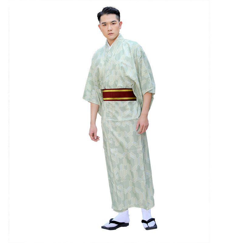 Japanese Kimono Men's Traditional Formal Wear Summer