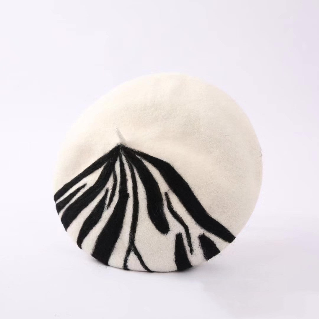 Striped Girls Fashion All-matching Hat