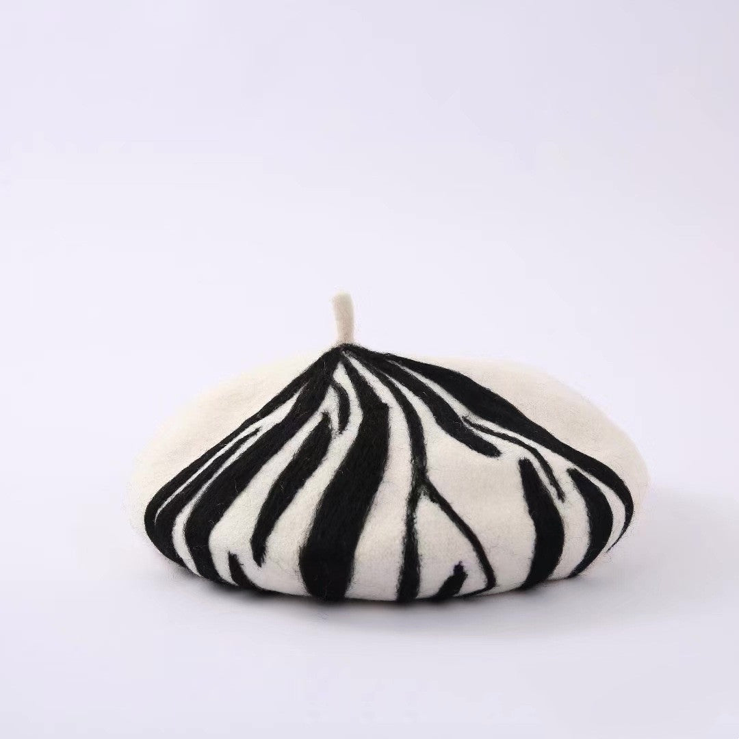 Striped Girls Fashion All-matching Hat