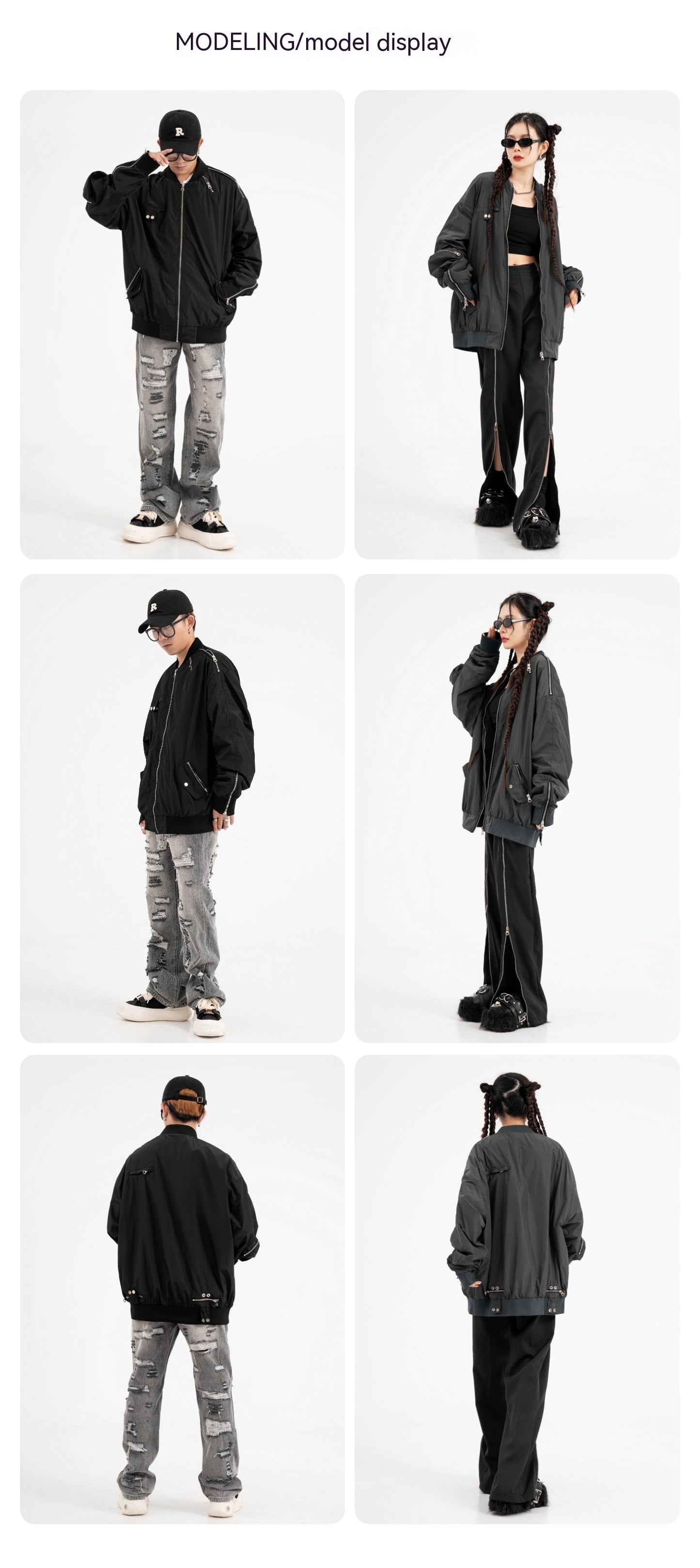 High Street Sleeve Workwear Functional Cotton-padded Coat