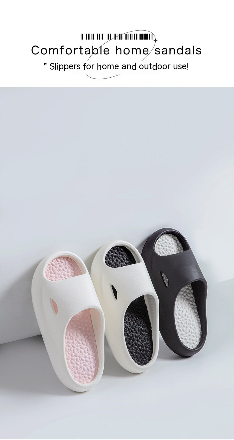 Couple Summer Outdoor Wear Thick Bottom Shit Feeling Home Slippers