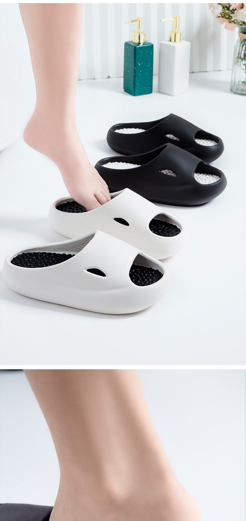 Couple Summer Outdoor Wear Thick Bottom Shit Feeling Home Slippers