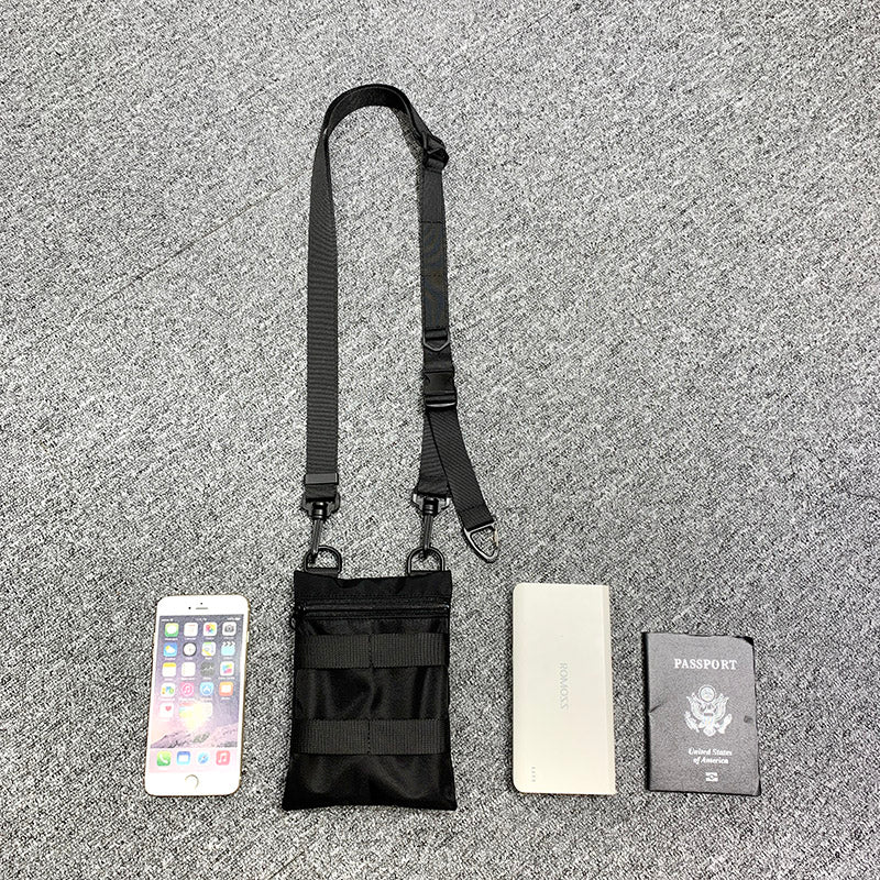 Mobile phone belt bag with belt buckle