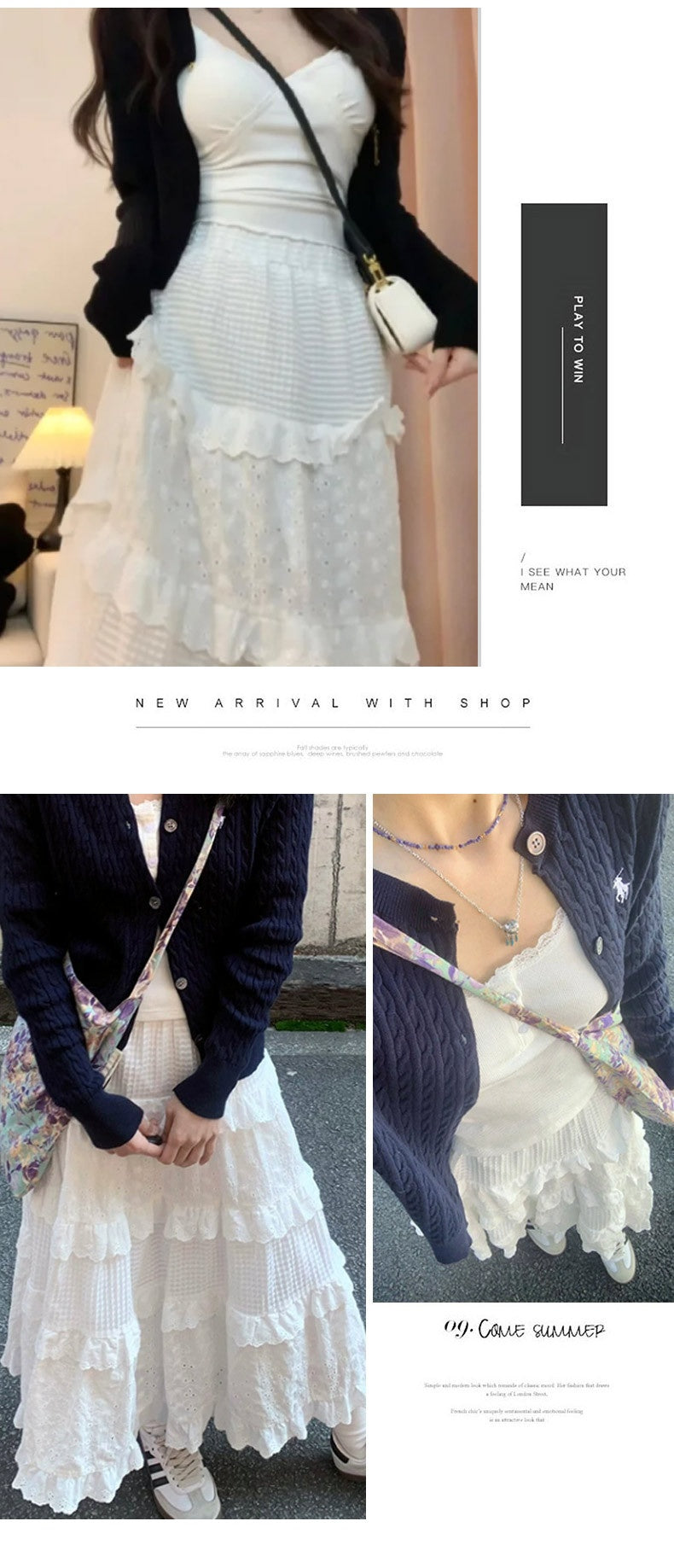 High Waist Small White Skirt
