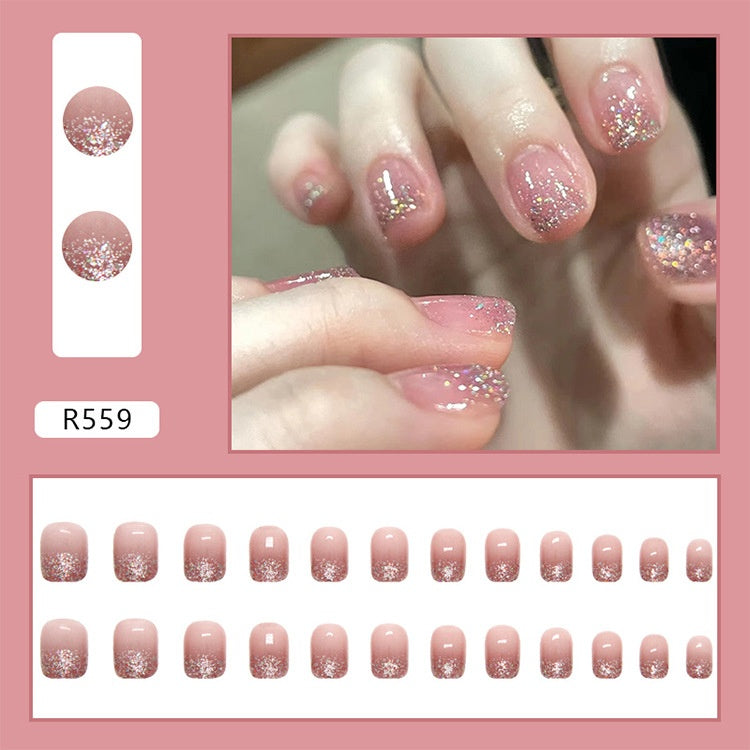 Wearable Fragment Short Magic Mirror Effect Powder Exquisite Nail Sticker