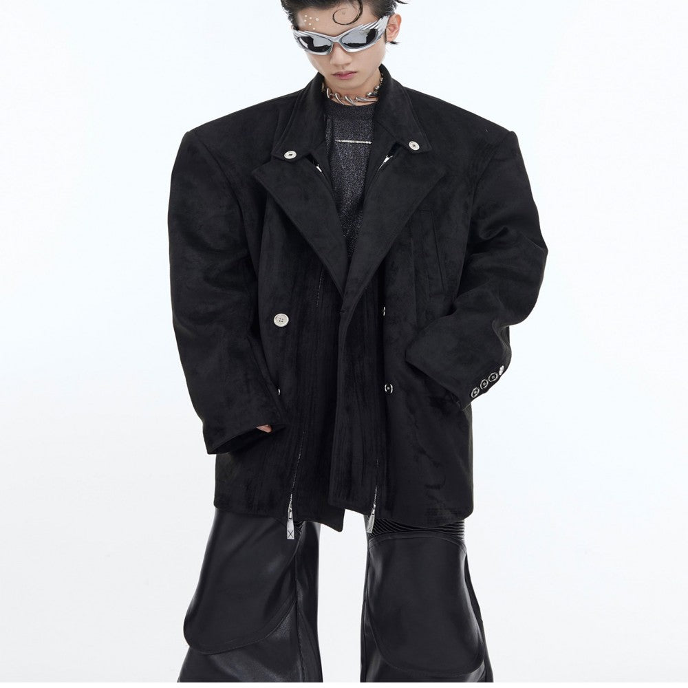 Metal Embellished Jacket Multiple Wear Suit Jacket