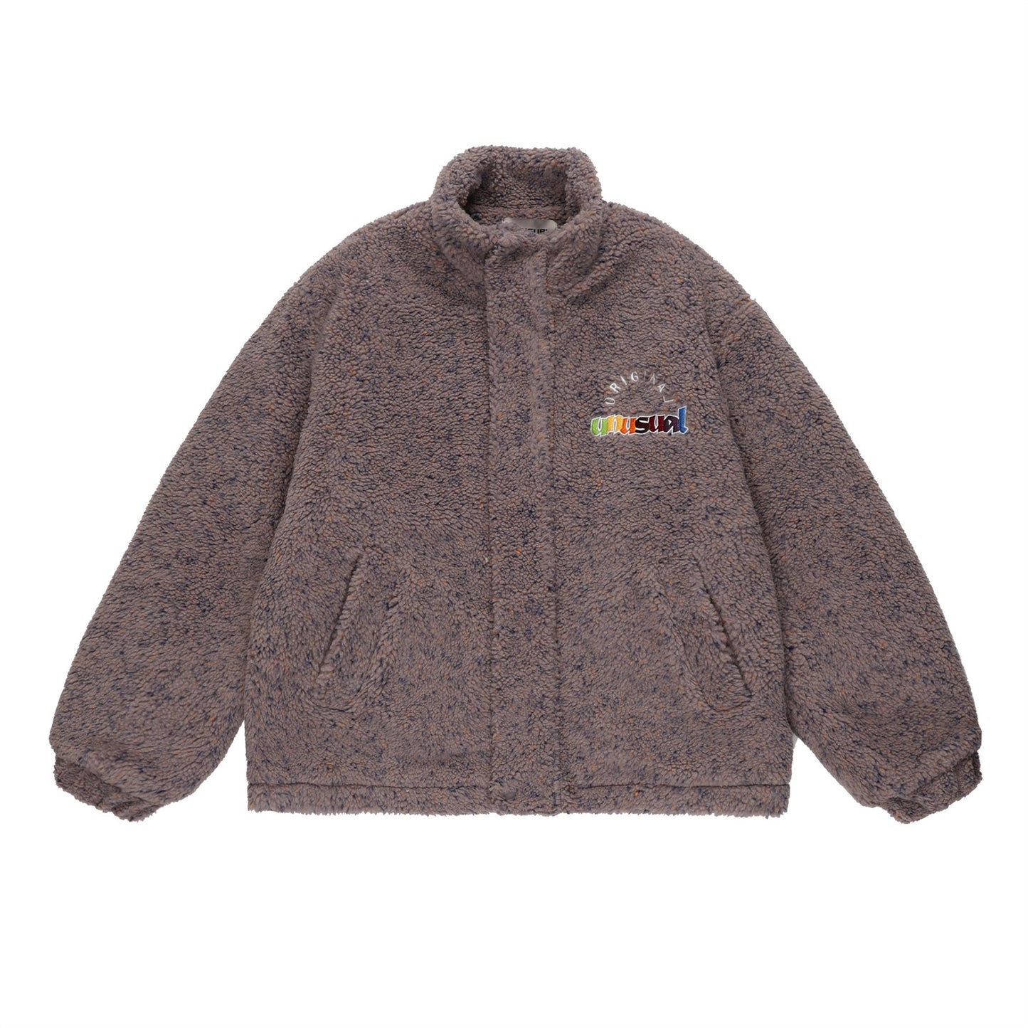 American Lambswool Stand-up Collar Cotton-padded Coat Winter Delivery Men's Loose