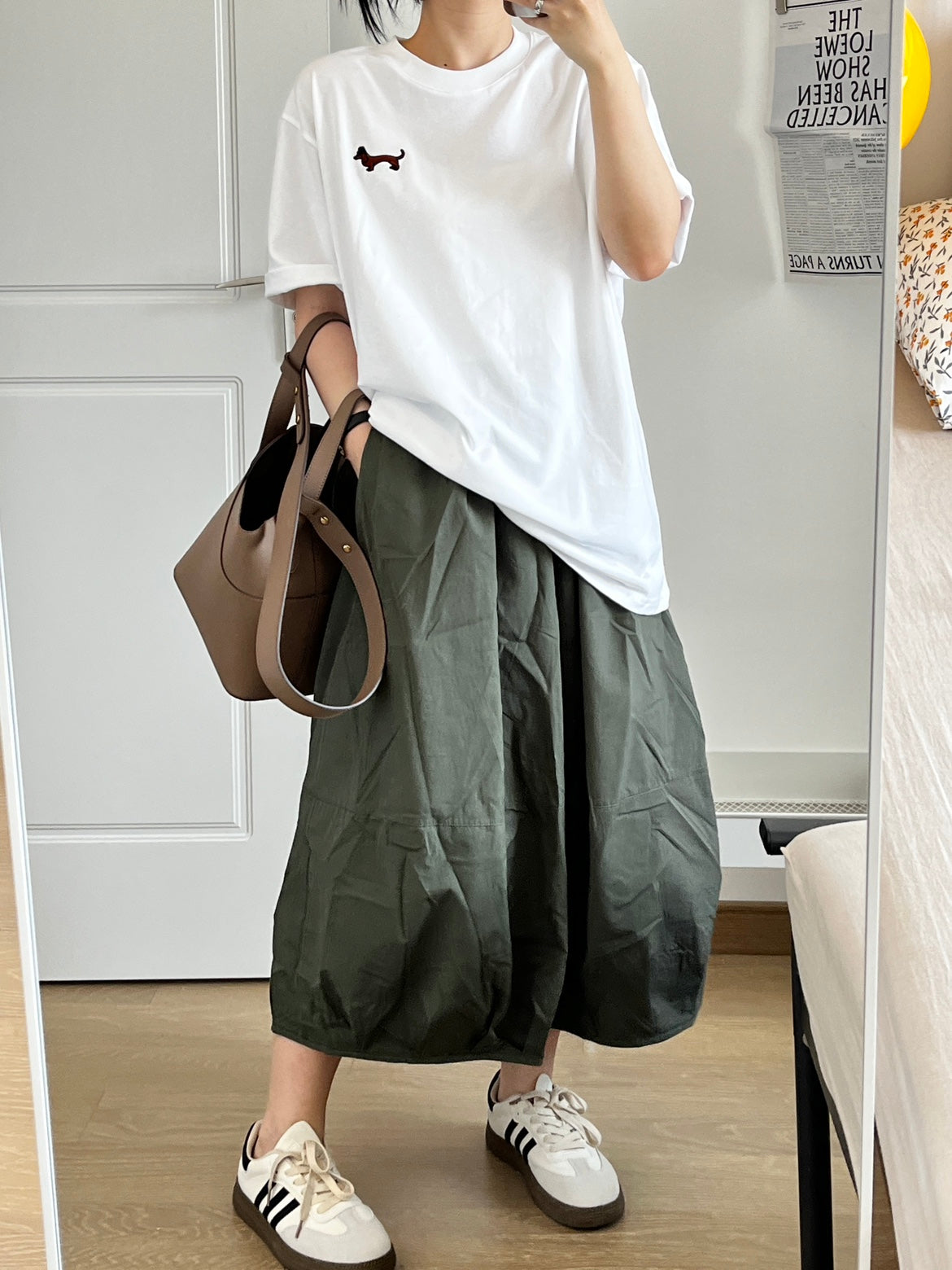 Cotton Casual Loose Sausage Dog Short T-shirt