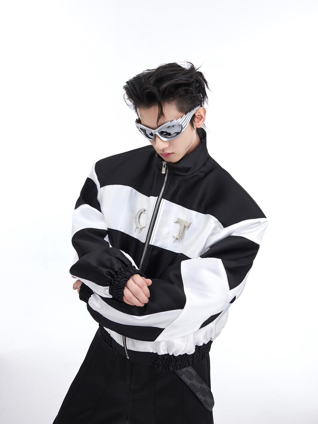 Men's Retro Metal Embellished Jacket