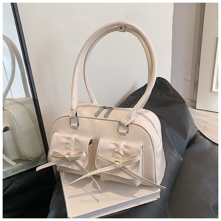 Women's Boston Tote Shoulder Bow Underarm Bag
