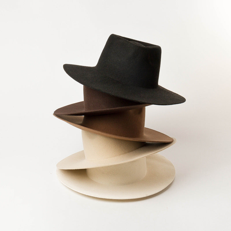 New Delicate Woolen Jazz Top Hat Casual Fashion Felt