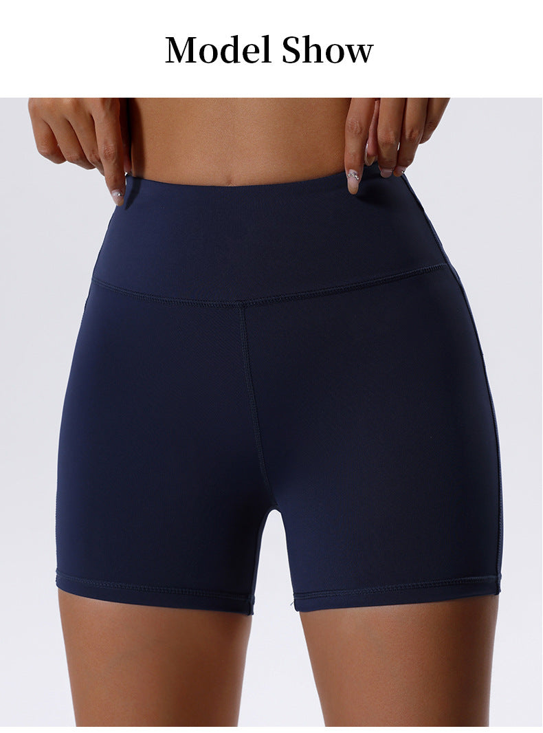 Sommer europæisk og amerikansk trepunkts yoga-shorts til kvinder – høj elasticitet, fitness, udendørs løb, sport, professionel træning