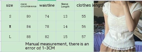 European And American Puff Sleeve Solid Color Square Collar Slim Pullover T-shirt