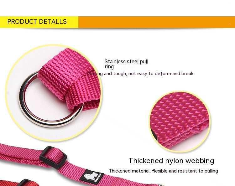 Pet Dog Double Head Two Traction Rope