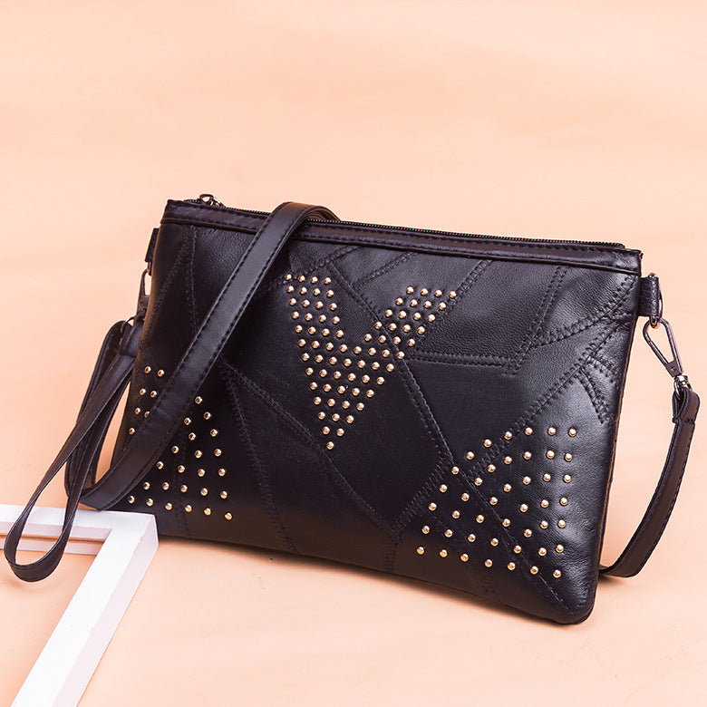 rivet shoulder bag