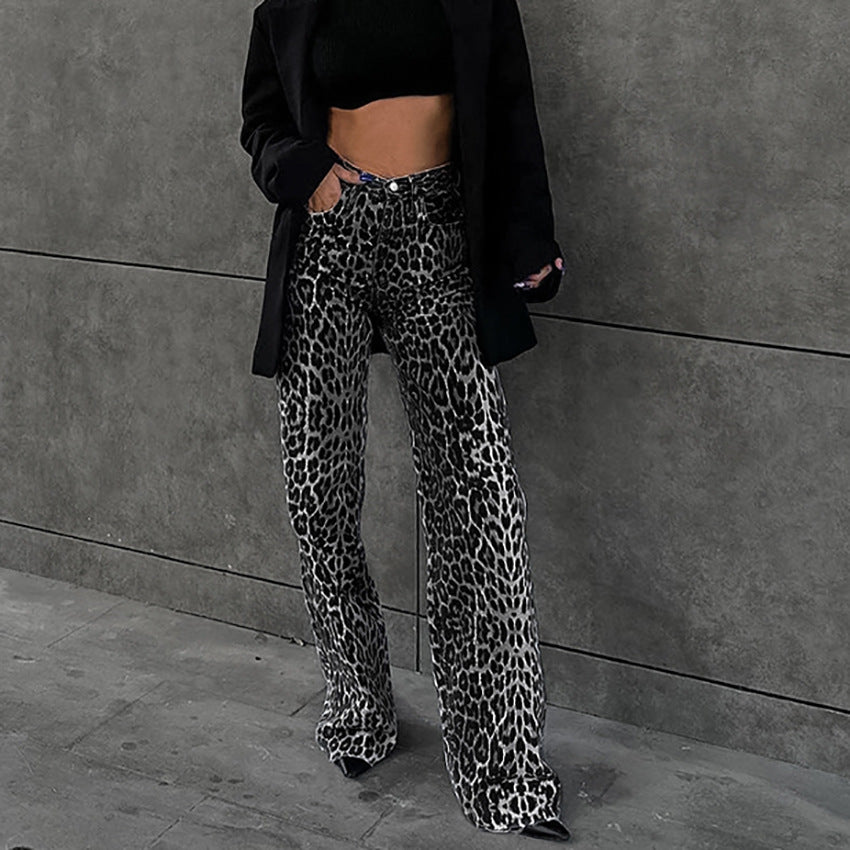 Slimming High Waist Straight Casual Pants