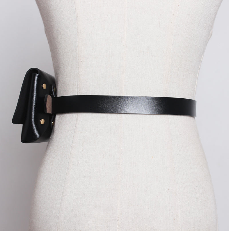 Versatile Colored Leather Mobile Bag For Women