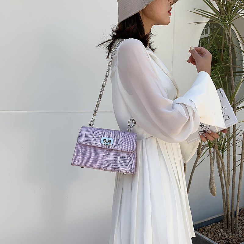 Ladies crossbody chain small square bag
