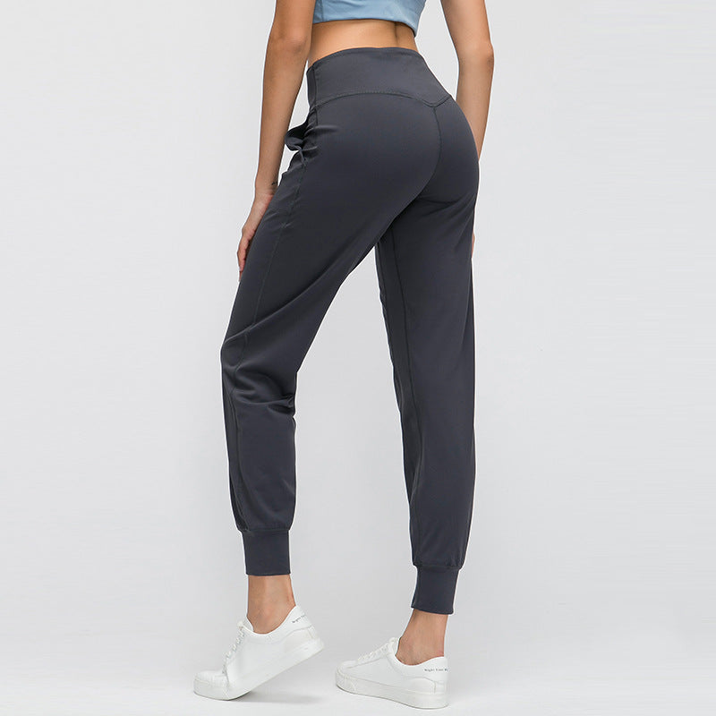 Meryl Light Slim Fit Ankle Sports Pants Straight Yoga Pants