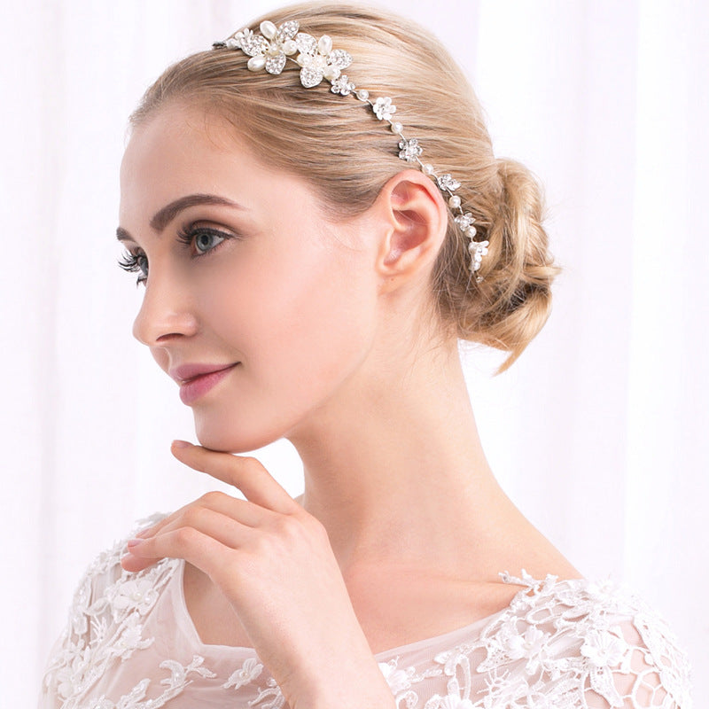 Creative handmade pearl headband