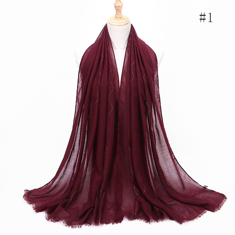 Solid color diamond and scarves