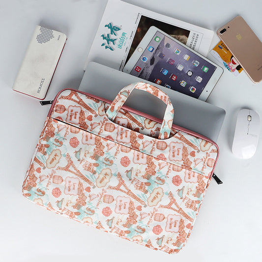 Ladies Canvas Portable Notebook Liner Bag