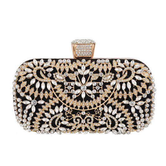 Diamond-studded Ladies Hand-made Full Diamond Portable Banquet Bag