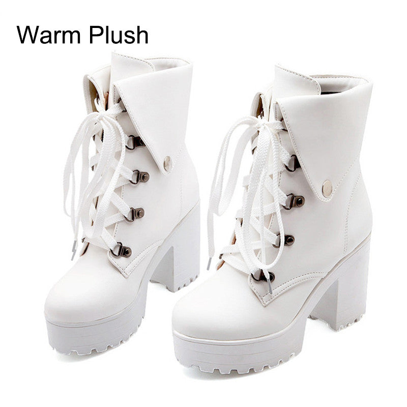 Lolita Shoes Female High Thick Heel Queen Loli