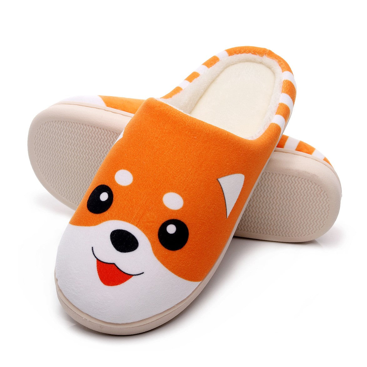 Lovers Non-slip Velvet Home Slippers Cotton Sippers