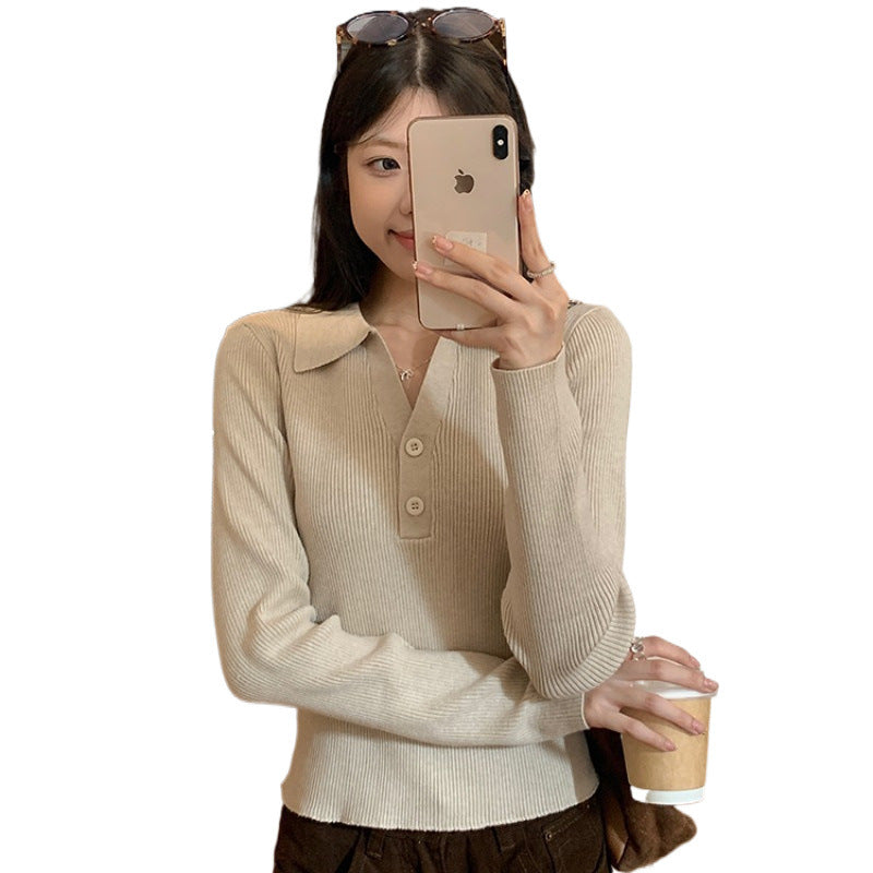 Slim Fit Inner Wear Sweater Slimming Top