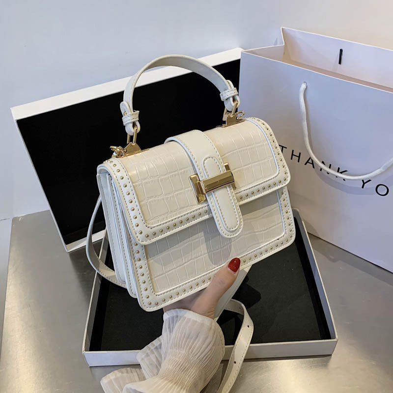 Korean Version Of Female  Rivet Handbag