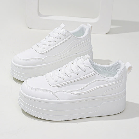 Japanske og koreanske platformssportssneakers høje sneakers afslappede damesko