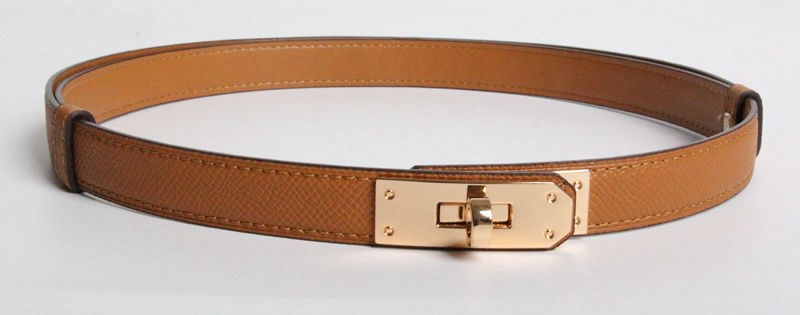 H home new kelly leather thin belt