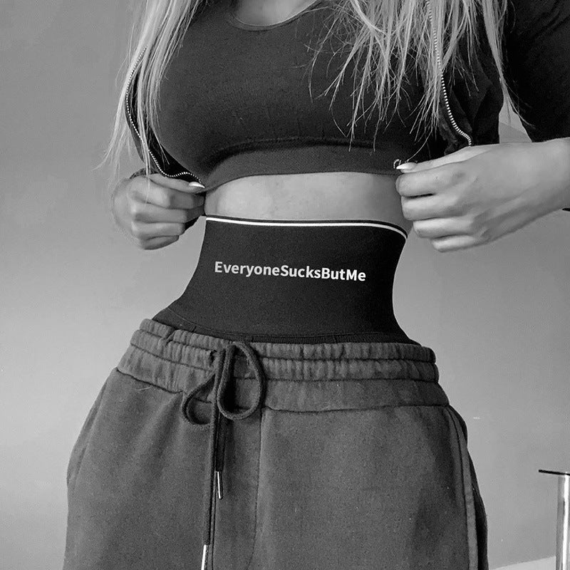 Sports style letter waist slim underwear